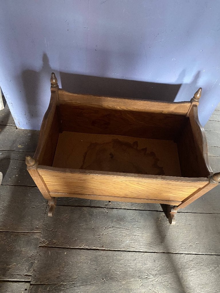 Berceau ancien en bois à bascule, Enlèvement, Utilisé, Berceau