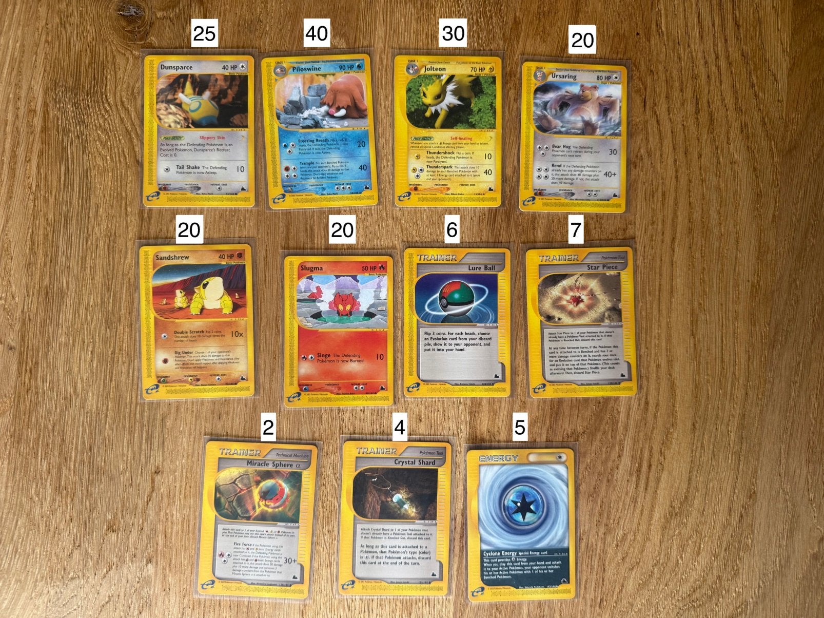 39 Pokémonkaarten Ereader - Aquapolis, Skyridge, Expedition, Hobby en Vrije tijd, Verzamelkaartspellen | Pokémon, Ophalen of Verzenden