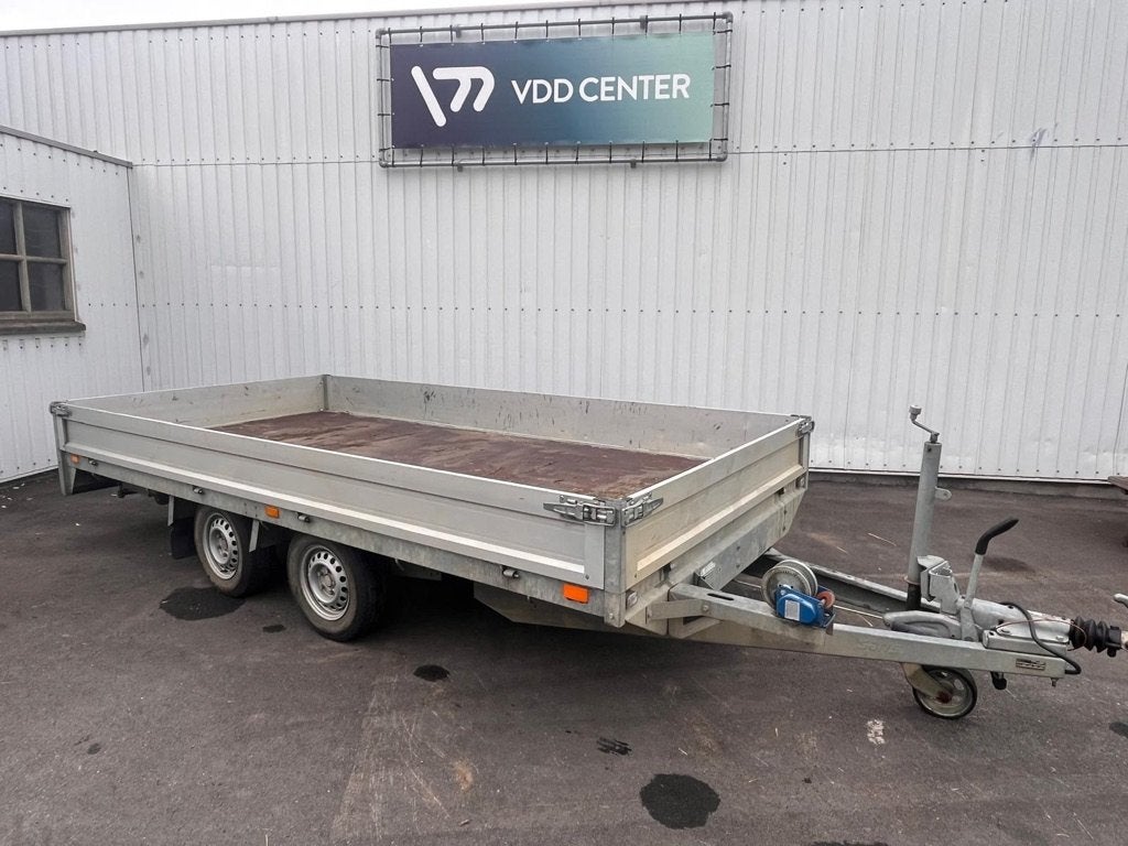 Plateau aanhangwagen Saris 4,00 m x 2,00 m, Auto diversen, Aanhangers en Bagagewagens, Ophalen, Gebruikt