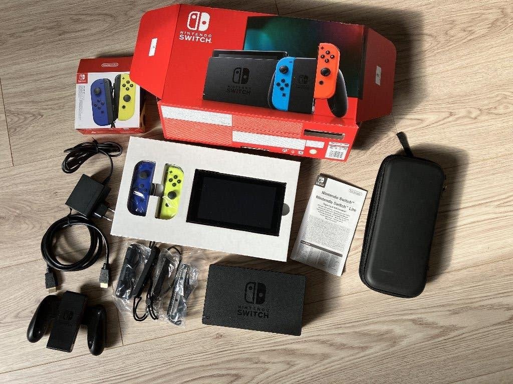 Nintendo Switch V2 Complete -Nouveaux Joy-Coins jaunes/bleus, Consoles de jeu & Jeux vidéo, Jeux | Nintendo Switch, 2 joueurs