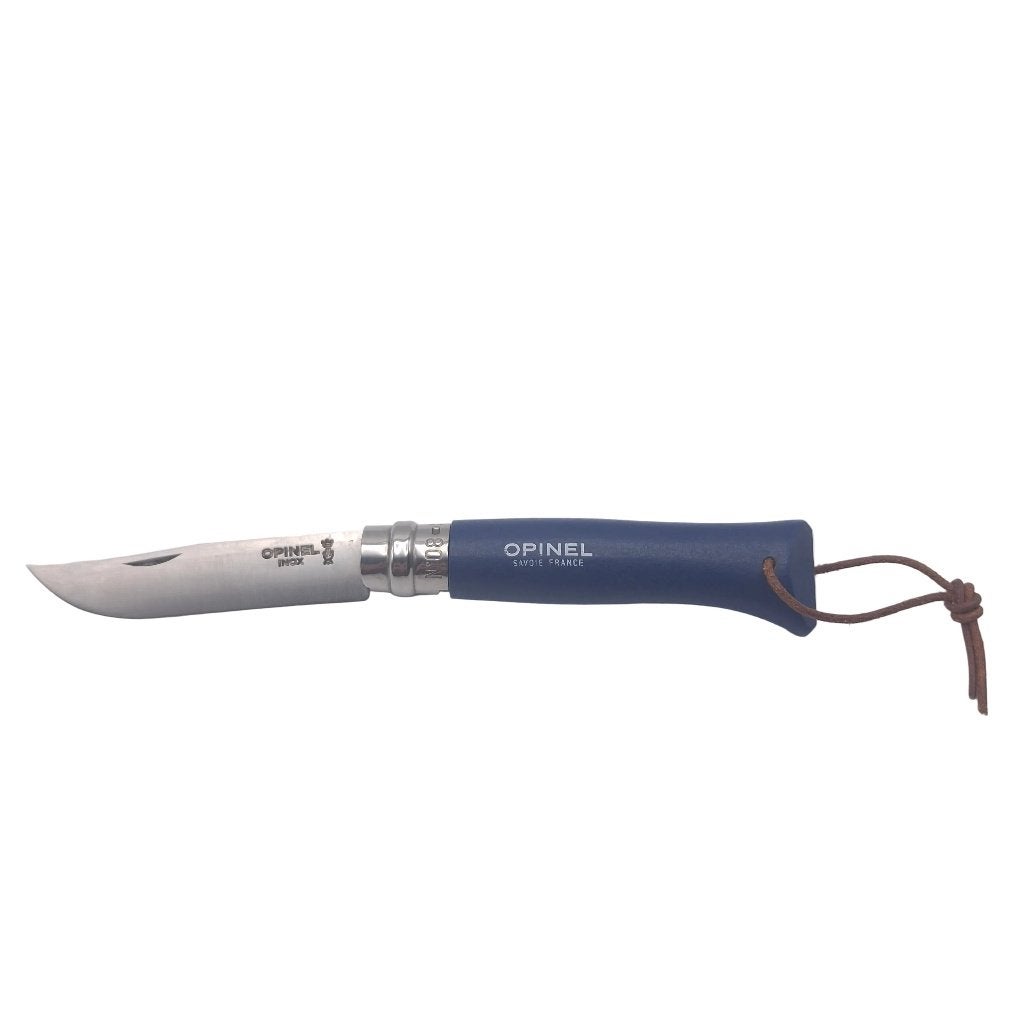 Opinel No. 08 Trekking Blauw – Grade B, Ophalen of Verzenden, Zo goed als nieuw