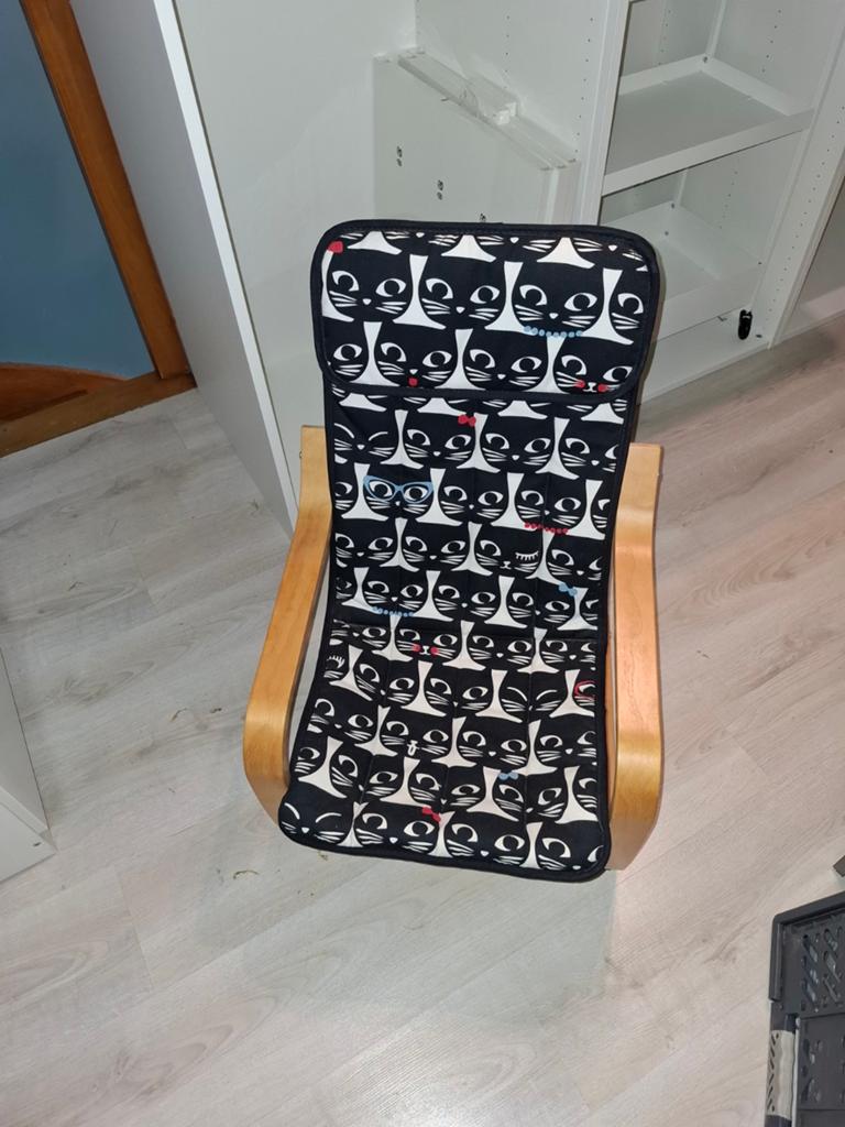 Kinderzetel poang, Ophalen