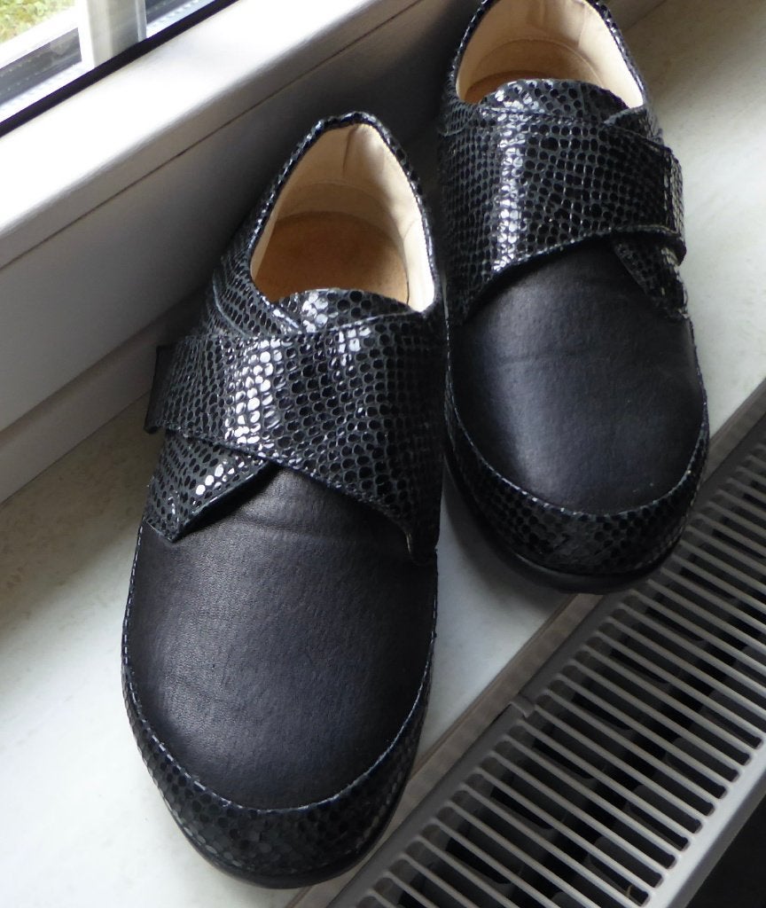 Stevige zwarte stapschoenen " Actiflex " m 38,5, Ophalen, Zo goed als nieuw