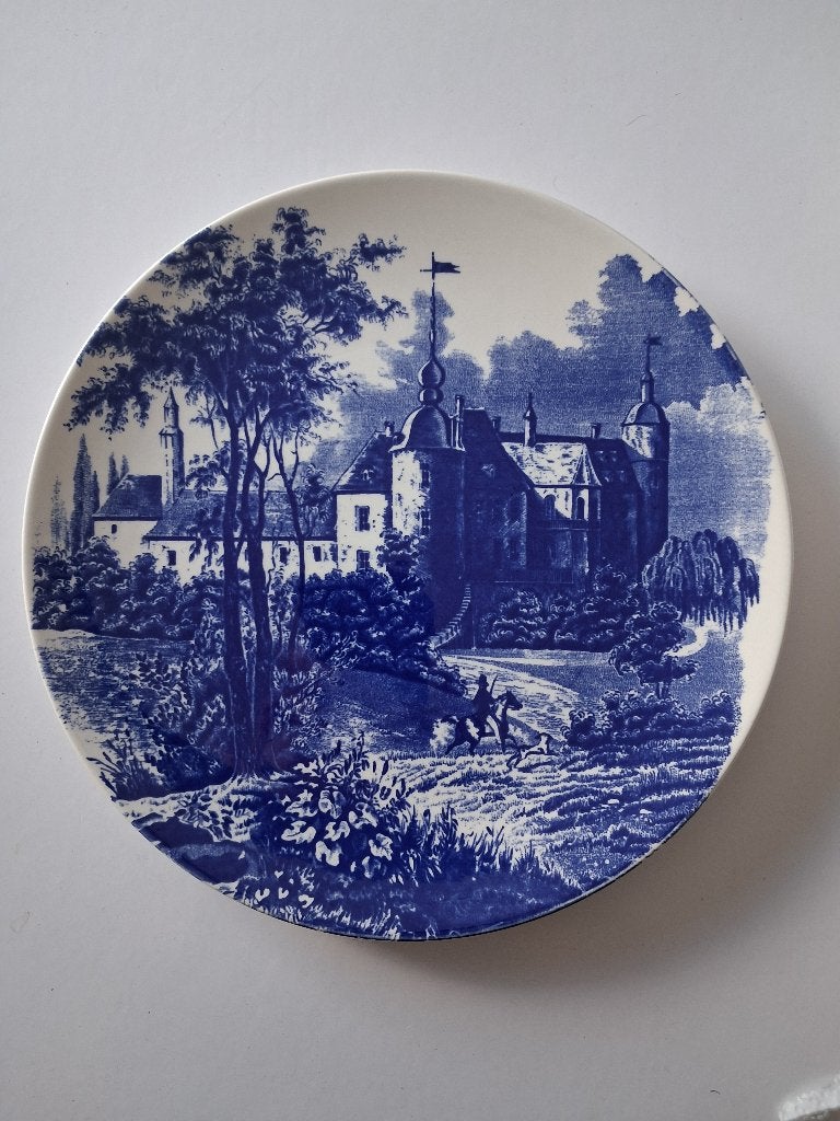 decoratief Delfts blauw wandbord van keramiek - BOCH, Antiek en Kunst, Ophalen