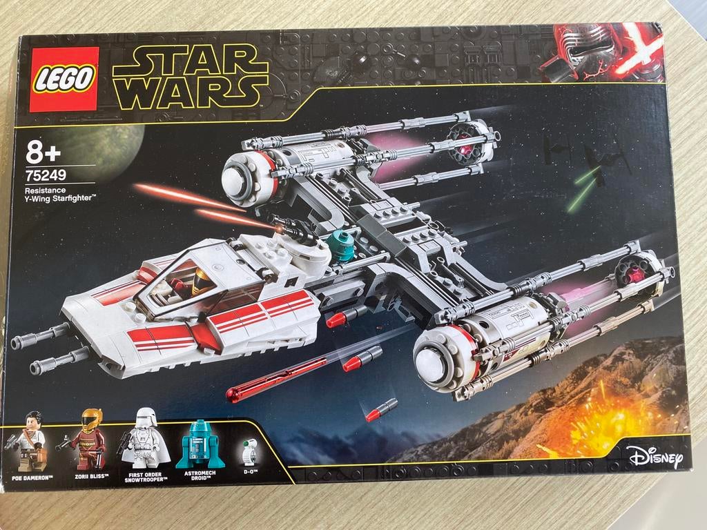 Lego star wars 75249 vaisseau resistance y-wing, Lego, Ensemble complet, Comme neuf, Complet