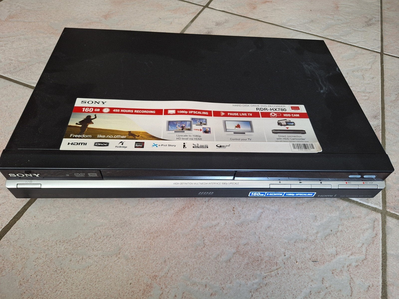 Sony RDR-HX780 DVD/HDD recorder 160GB – HDMI, Audio, Tv en Foto, DVD spelers, Ophalen, Dvd-recorder, Sony