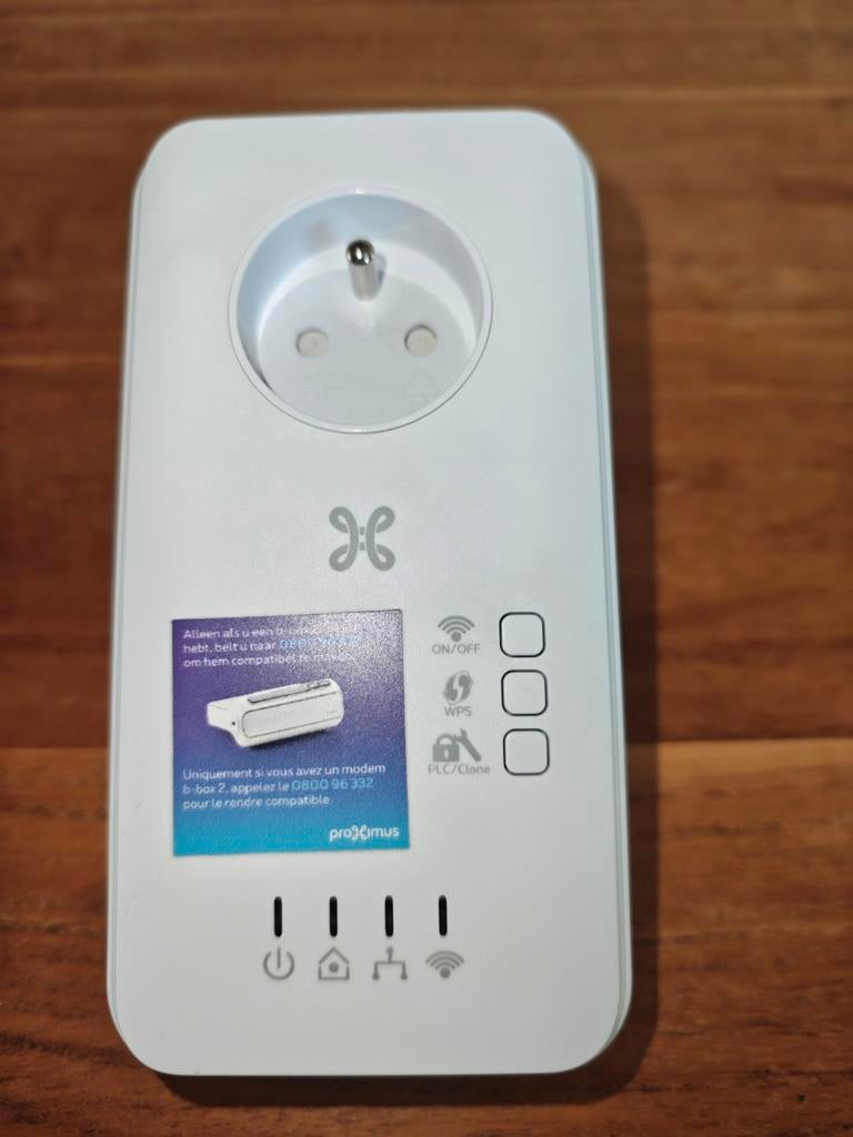 PLC-adapter Wifi-verlenger, Ophalen, Zo goed als nieuw, Proximus