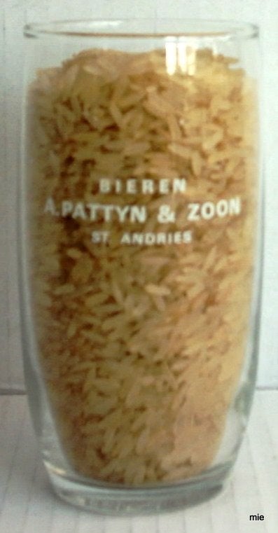 Bier brouwerij glas Pattyn Sint Andries Brugge, Verzamelen, Ophalen of Verzenden, Zo goed als nieuw