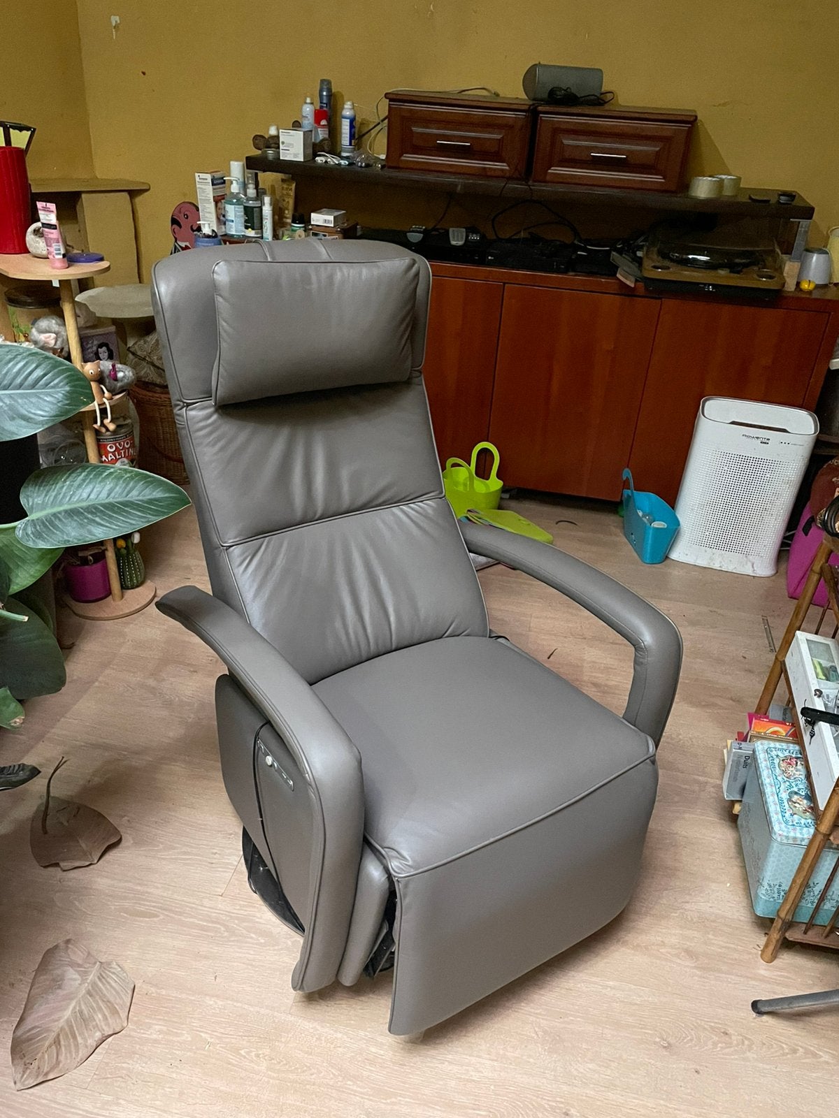 JORI Premium 620 elektrische relaxzetel – leder – 3 motoren, Huis en Inrichting, Ophalen, Zo goed als nieuw