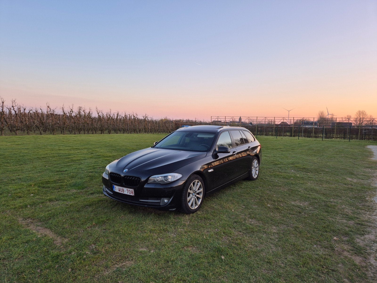 BMW 525d Touring (F11) automaat – 2010 – 260.000 km, Autos, Cuir, Euro 5, Achat, Noir