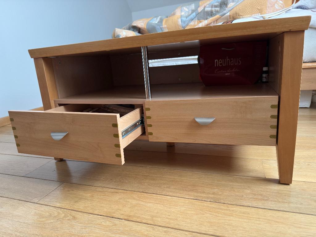 Table basse en bois avec rangements, Enlèvement
