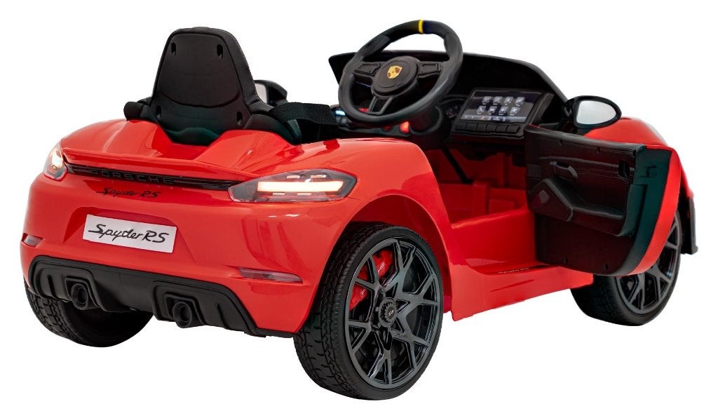 Voiture électrique enfant • PORSCHE SPYDER • 12V 7Ah, Nieuw