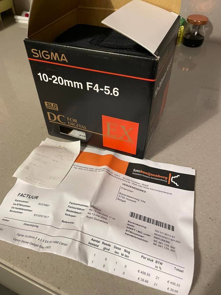 Sigma lens 10-20mm f4-5.6, Audio, Tv en Foto, Foto | Lenzen en Objectieven, Ophalen, Zo goed als nieuw