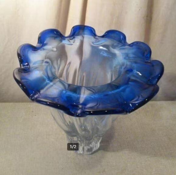 Magnifique grand vase de Murano, 29 cm, Enlèvement ou Envoi