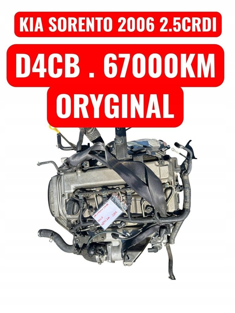 Moteur D4CB Complet SORENTO H100 H350 PORTER KIA HYUNDAI, Verzenden, Gebruikt, Overige automerken