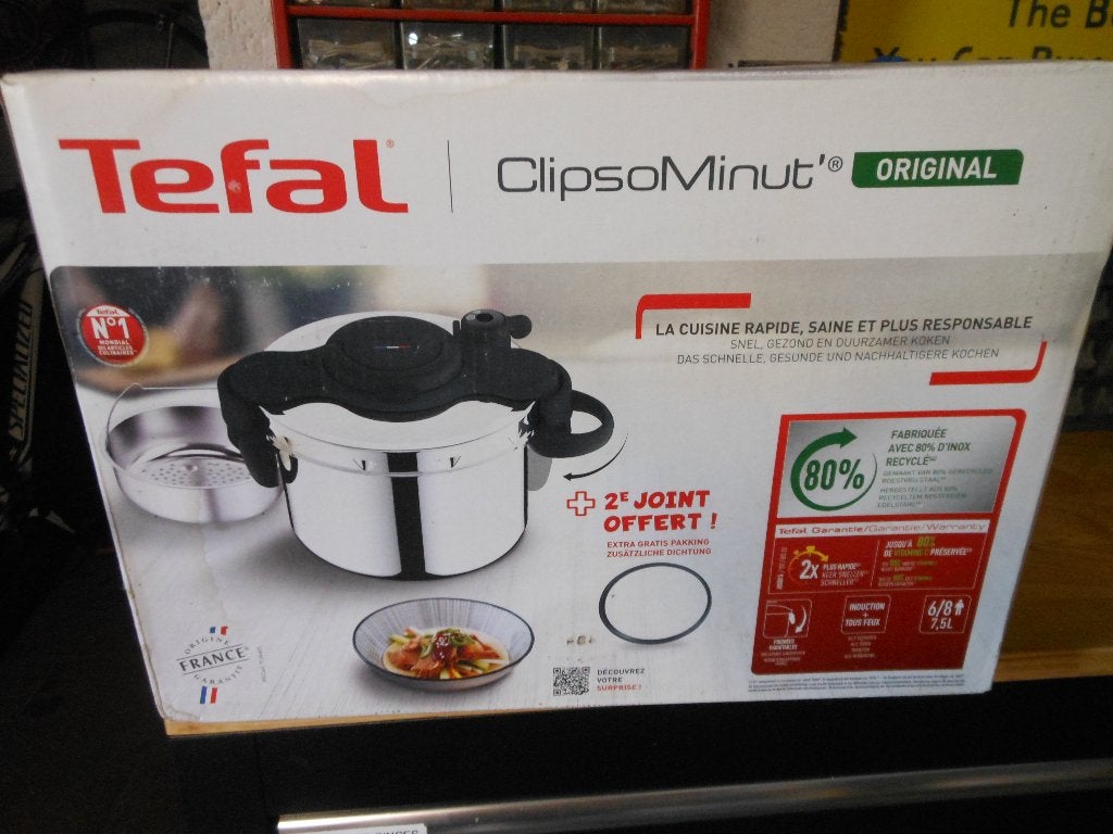 casserole sous pression tefal clipsominut, Neuf, Inox, Tefal, Enlèvement