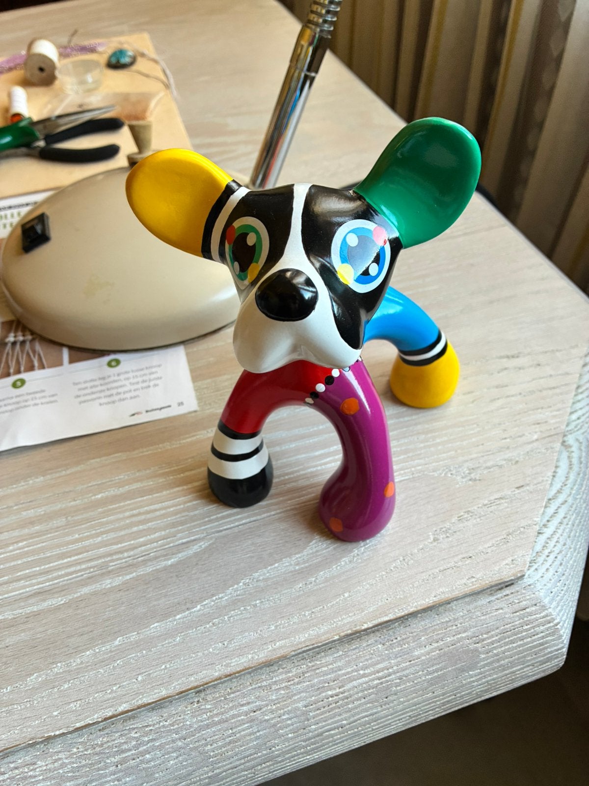 Jacky Zegers gekleurde hond, Antiek en Kunst, Ophalen