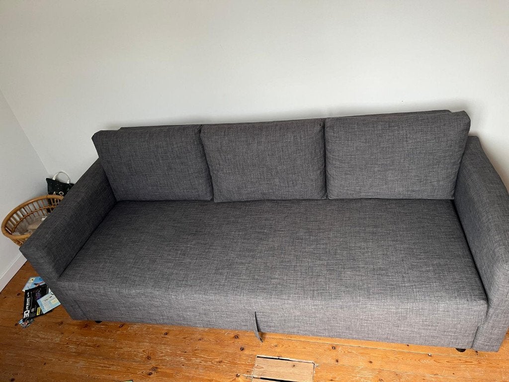 Slaapbank Friheten Ikea, Huis en Inrichting, Ophalen, Gebruikt, 90 cm, Tweepersoons