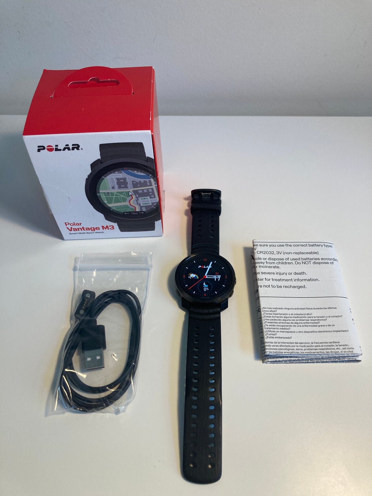 Montre multisports intelligente Polar Vantage M3, Étanche, Enlèvement ou Envoi, Comme neuf, Noir