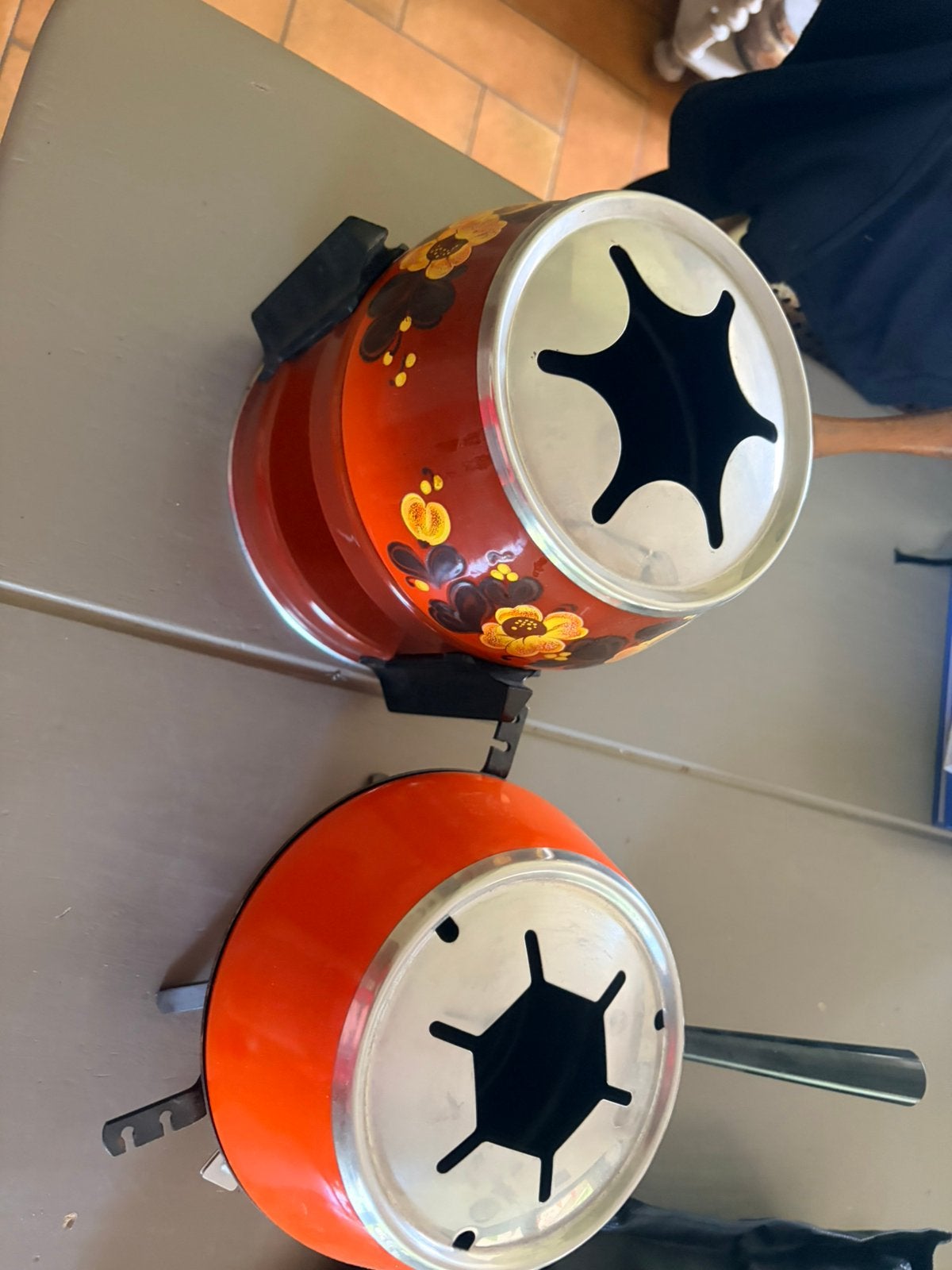 Vintage fondueset, Ophalen, Zo goed als nieuw
