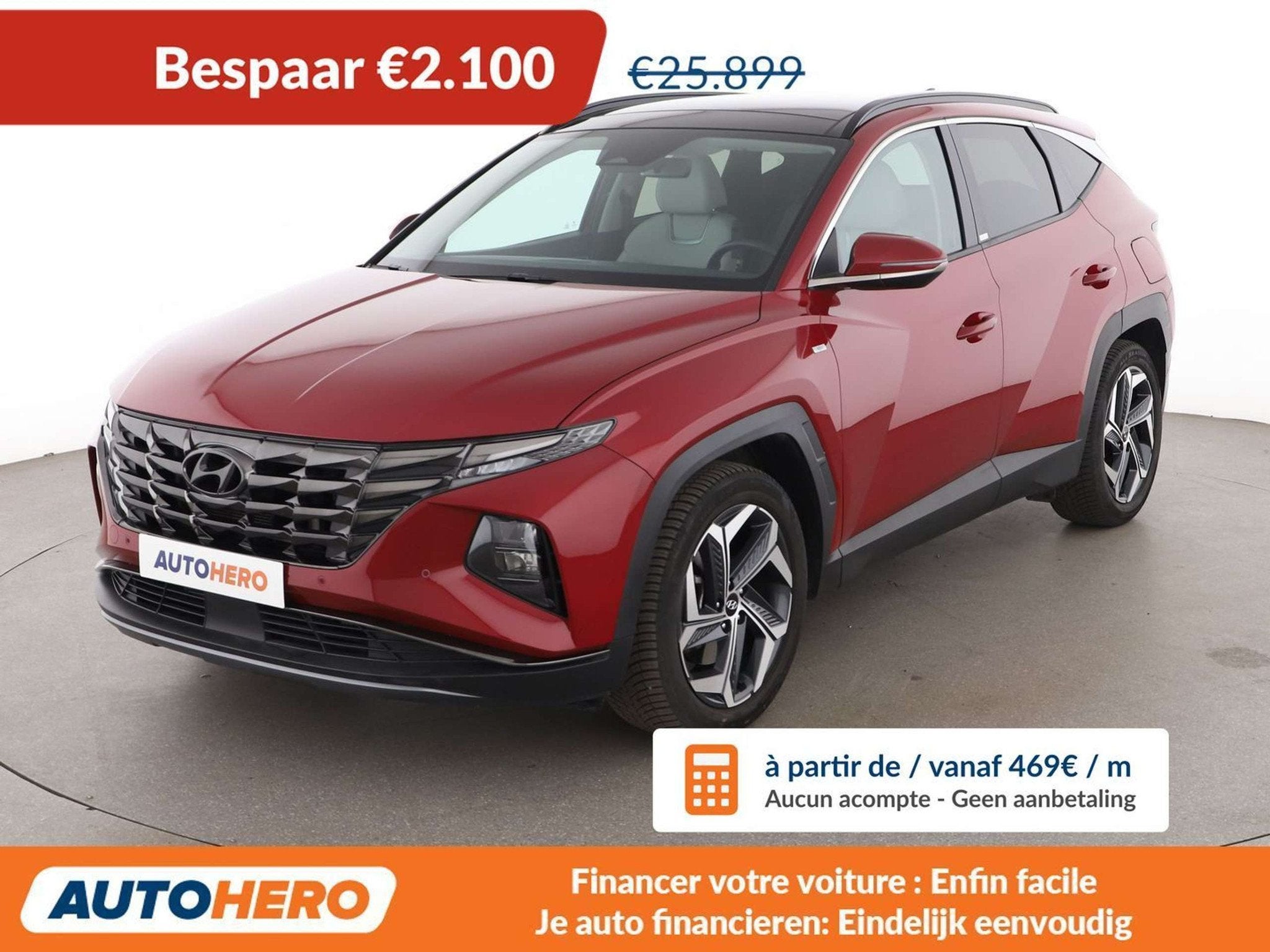 Hyundai Tucson 1.6 T-GDI Mild-Hybrid Prime 4WD (bj 2021), Auto's, Automaat, Leder, 5 zetels, https://public.car-pass.be/vhr/01a36ec9-30b3-4c5a-a06b-831936cced5e
