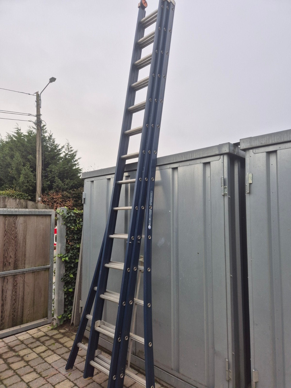 Wienese Supreme 3-delige opsteekladder 3x14 sporten, Doe-het-zelf en Bouw, Ophalen, Ladder, Opvouwbaar of Inschuifbaar, 4 meter of meer