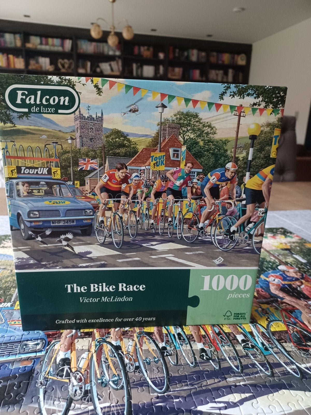 falcon puzzel 1000 stukjes, Ophalen of Verzenden, 500 t/m 1500 stukjes, Zo goed als nieuw, Legpuzzel