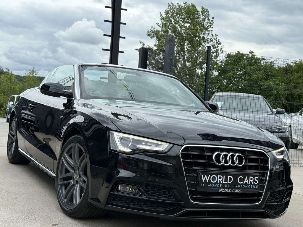 Audi A5 Cabriolet 1.8 TFSI S-LINE - NAVIGATION - FACELIFT -, Autos, Achat, Cabriolet, Noir, 2 portes