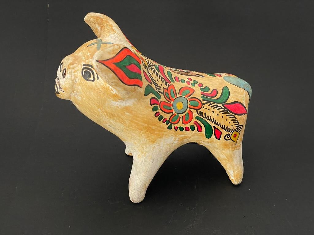 Figurine de cochon mexicaine faite main art populaire, Enlèvement ou Envoi