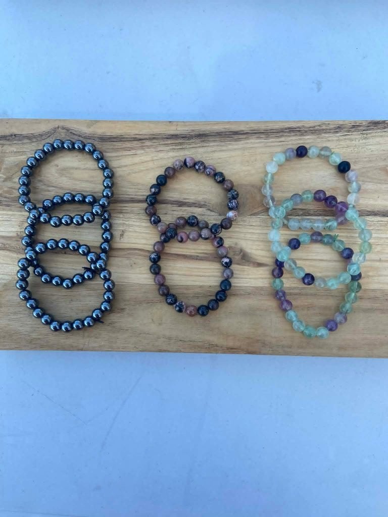 53 soorten armbanden, echte mineralen, Ophalen of Verzenden, Nieuw, Overige kleuren, Overige materialen