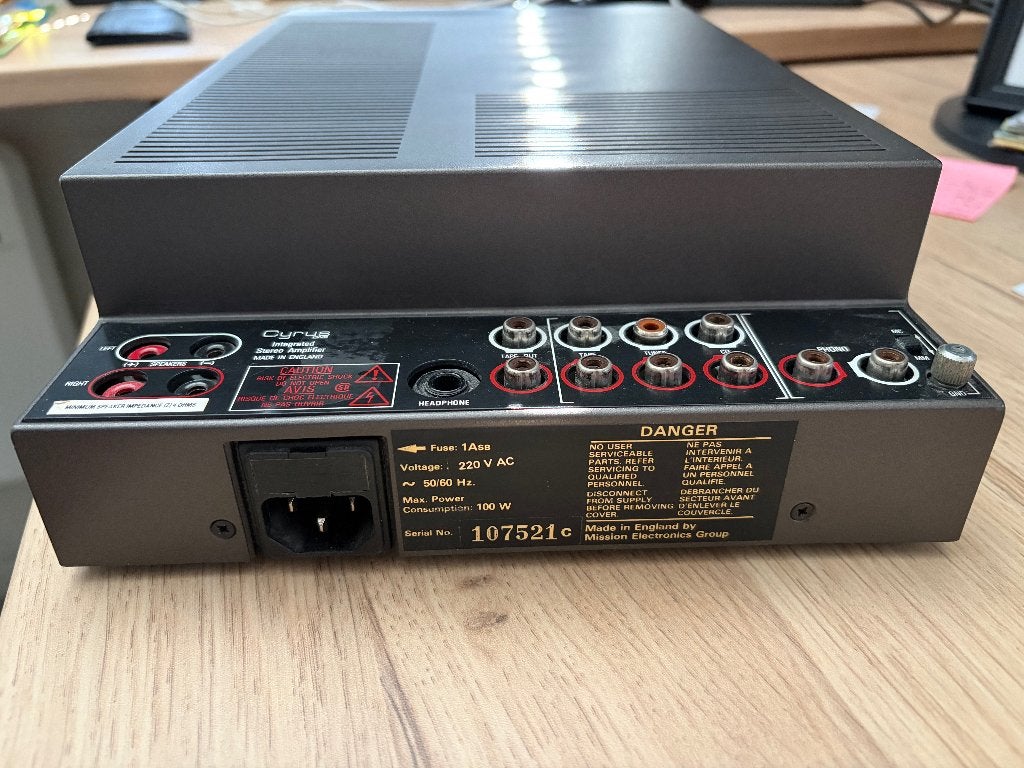 Cyrus One – Amplificateur intégré audiophile vintage, Enlèvement ou Envoi, Reconditionné, Stéréo, Autres marques