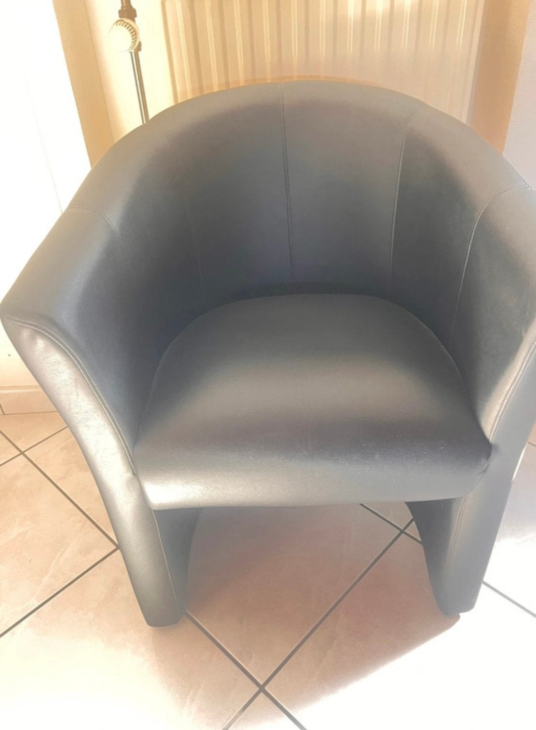 Leder zeteltje ., Ophalen, Gebruikt, Eenpersoons, Minder dan 75 cm