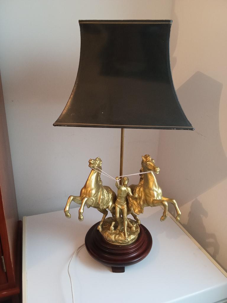 lampe vintage, Hollywood regency, Enlèvement, Utilisé, Bois