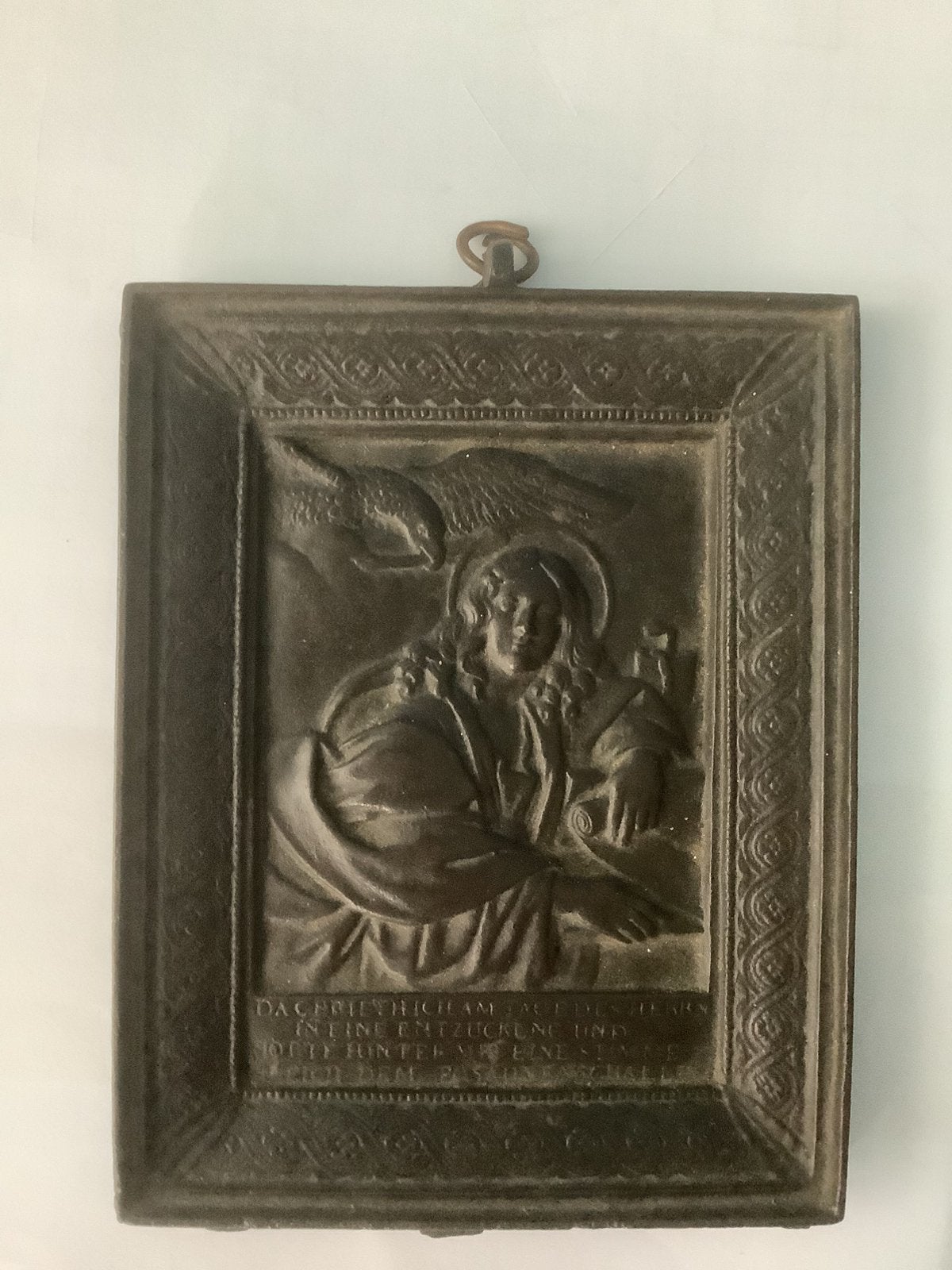 Cadre religieux en bronze sculpté de 1845, Antiquités & Art, Enlèvement ou Envoi