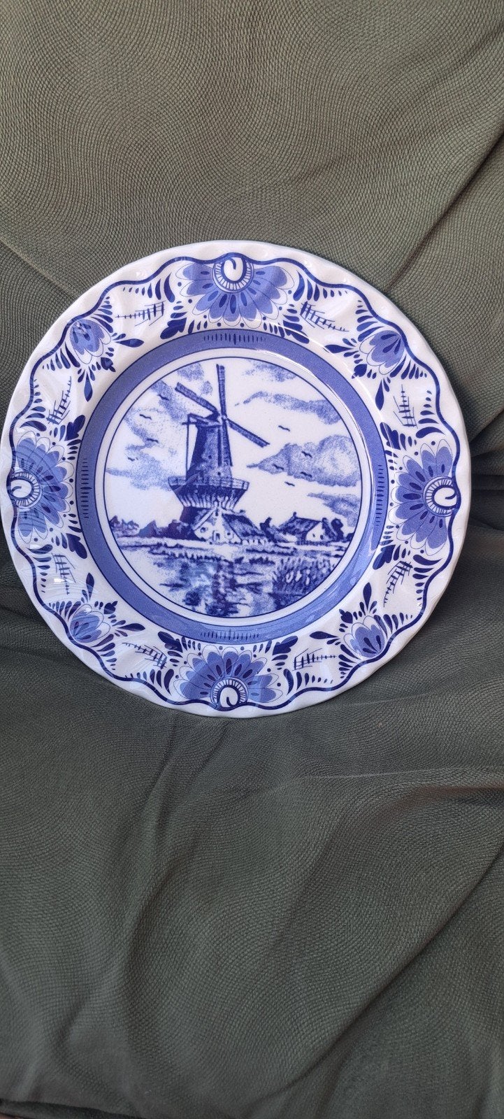 assiette murale en delft blue hollande, Enlèvement ou Envoi