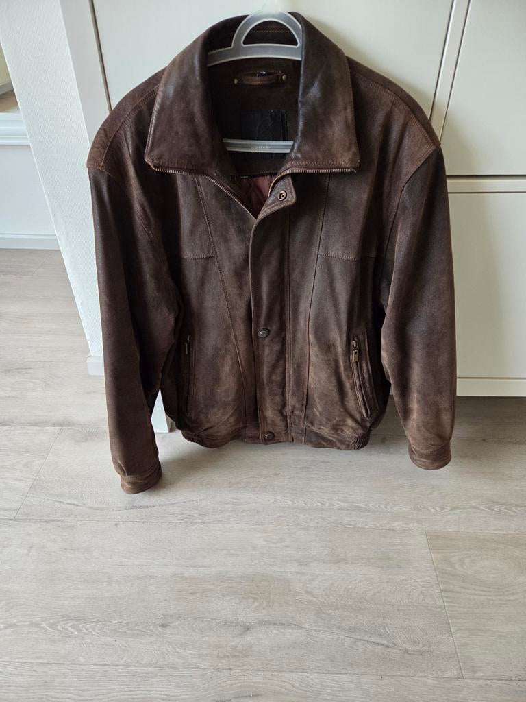 Lederen herenjas, Kleding | Heren, Ophalen of Verzenden, Maat 46 (S) of kleiner, Bruin