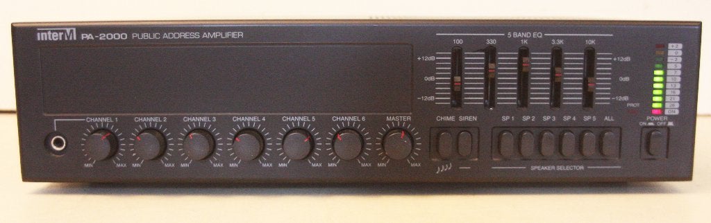 InterM PA-2000 Amplifier / Versterker Voor PA, Muziek en Instrumenten, Ophalen of Verzenden, Zo goed als nieuw, P.A.