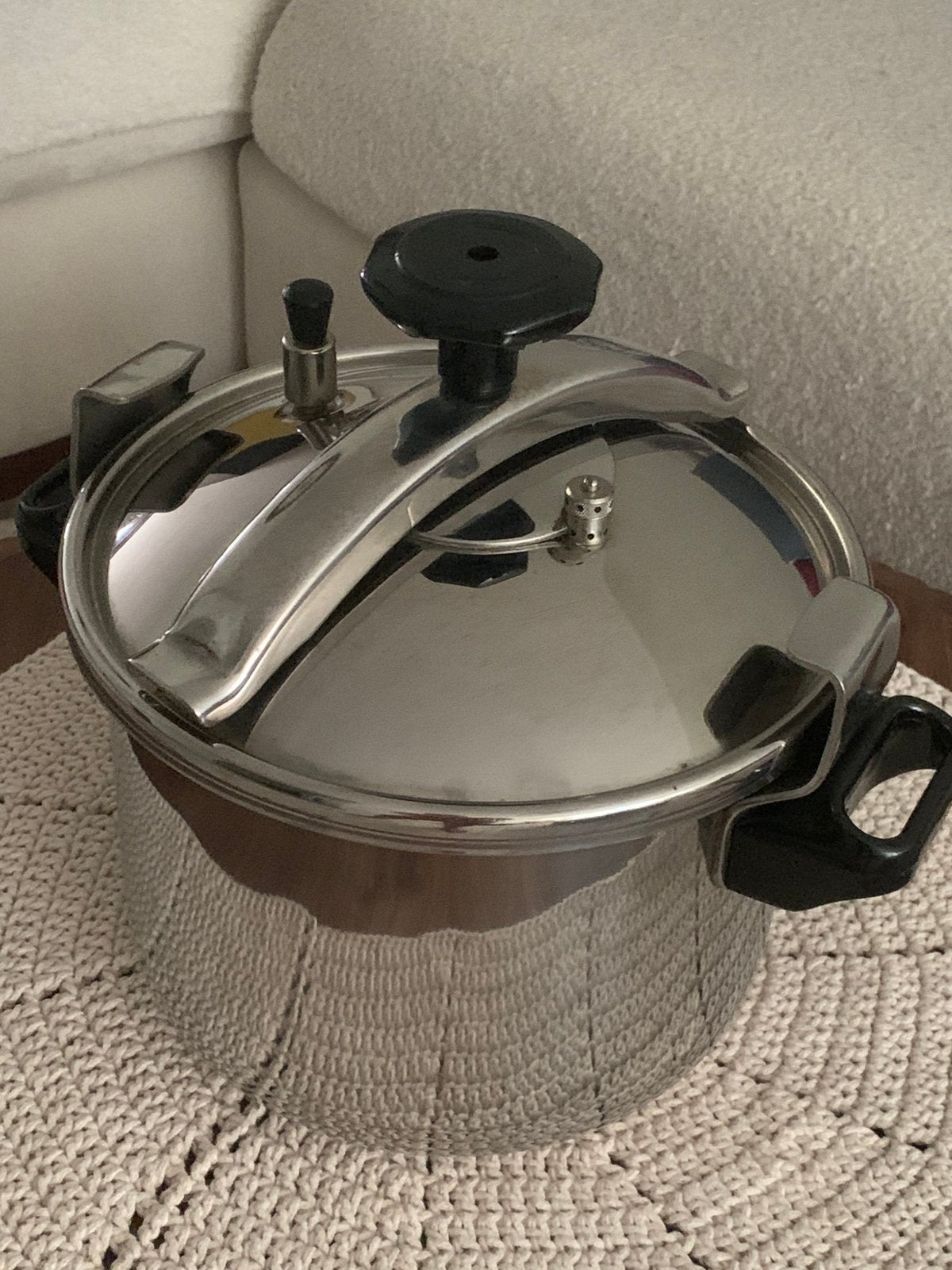 INOX snelkookpan van 8 liter, Ophalen, Inox, Braadpan