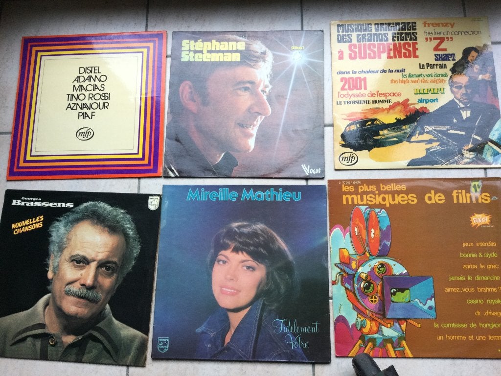 33 TOURS:"STEEMAN"MUSIQUE,FILMS"BRASSENS"MATHIEU, Antiquités & Art, Enlèvement ou Envoi