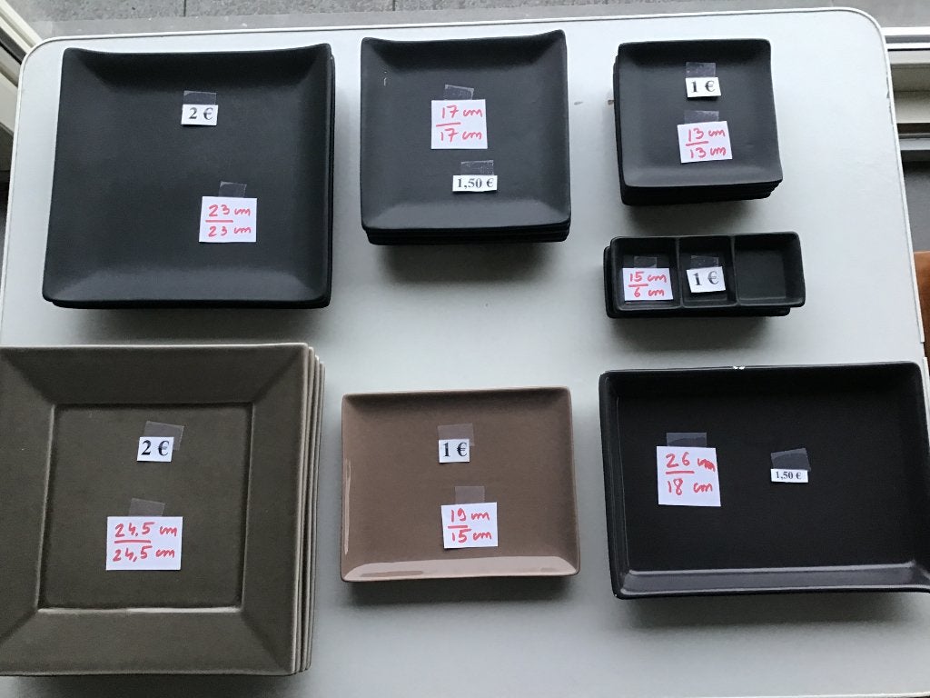 divers ensembles de beaux plats à des prix avantageux, Maison & Meubles, Enlèvement ou Envoi, Comme neuf