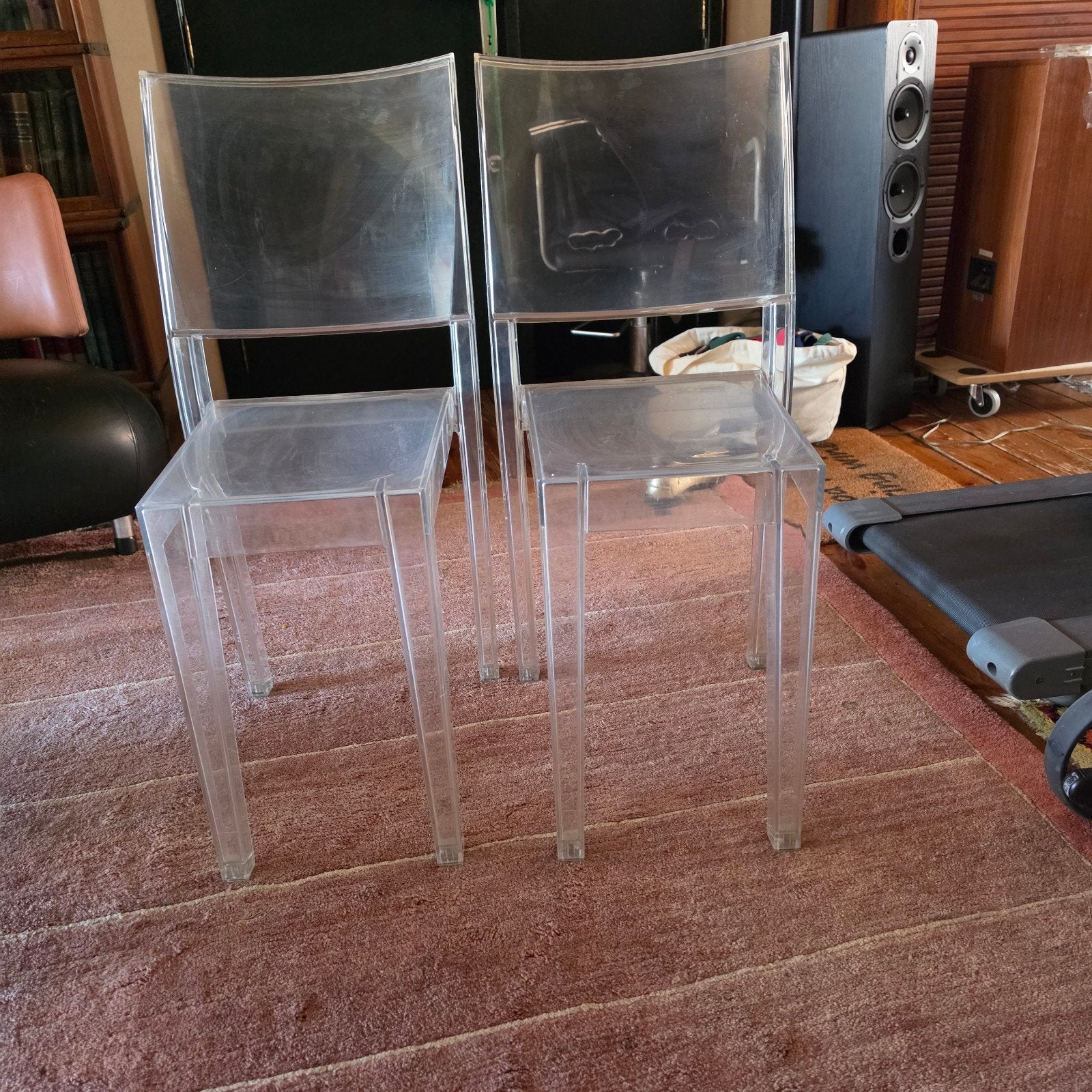 2 chaises transparentes « La Marie » de Starck pour Kartell, Maison & Meubles, Chaises, Enlèvement