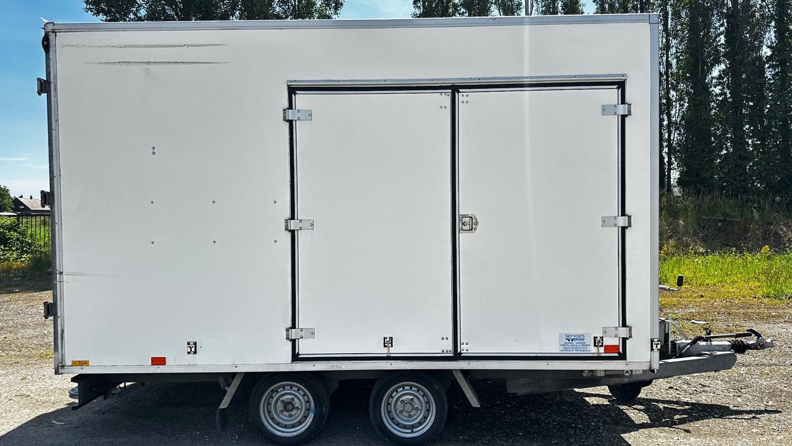 Tack gesloten aanhangwagen 3500kg, Ophalen, Gebruikt