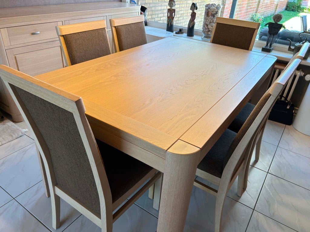 Eetplaats , salontafel , tv meubel, Ophalen, Gebruikt, Modern, 6 tot 8 stoelen