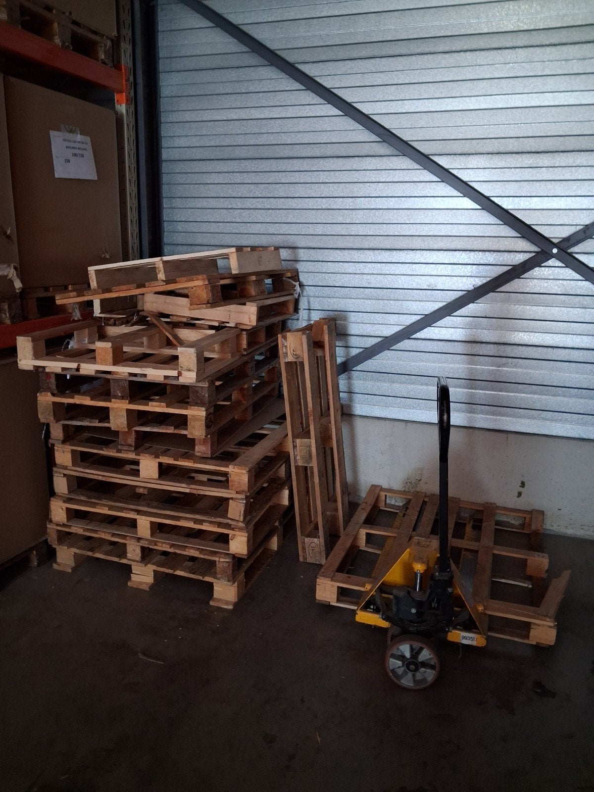 Gratis palletten voor brandhout, Enlèvement