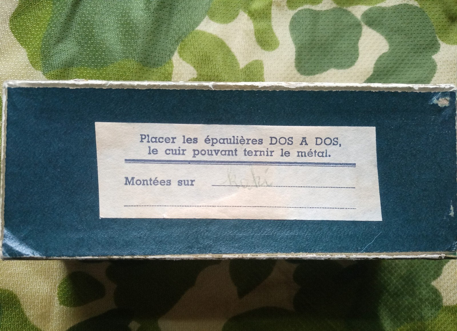 ABBL - ABL épaulettes jamais portées, boîte d'origine, Verzamelen, Ophalen of Verzenden, Landmacht, Embleem of Badge