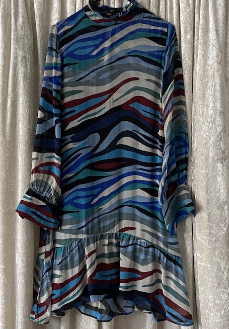 CKS robe t-M,L avec doublure, Kleding | Dames, Jurken, Blauw, Zo goed als nieuw, CKS, Ophalen