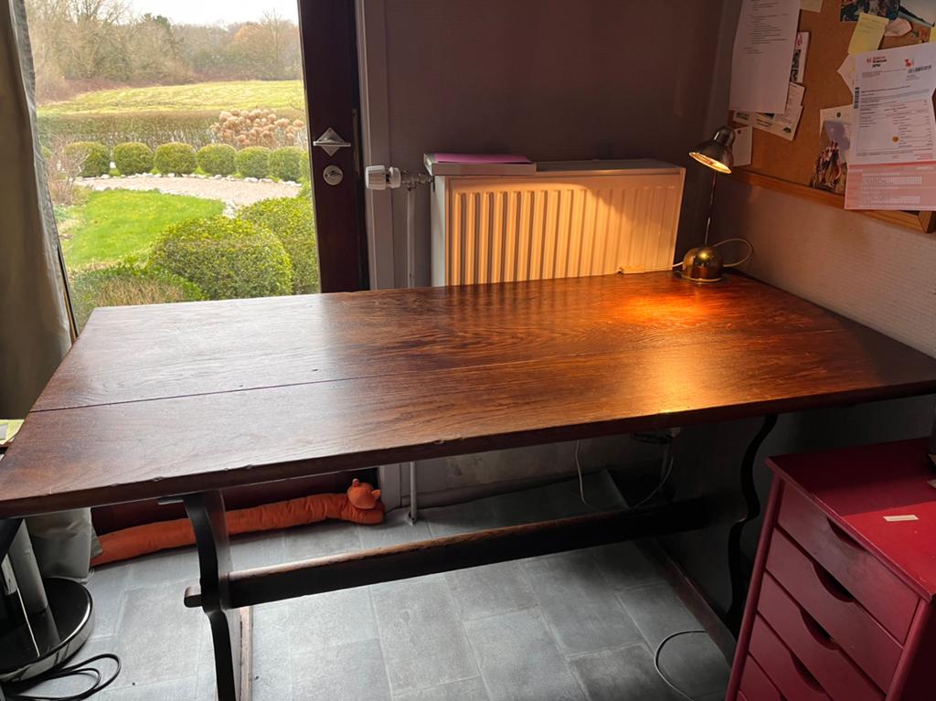 Grande table en chêne, Antiquités & Art, Enlèvement