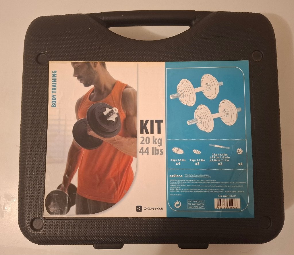 Kit haltères de musculation, Enlèvement, Comme neuf, Haltère