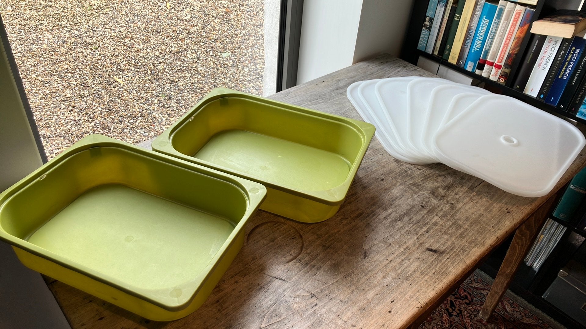 Bacs de rangement et couvercles IKEA TROFAST, Enlèvement ou Envoi, Utilisé, Autres types