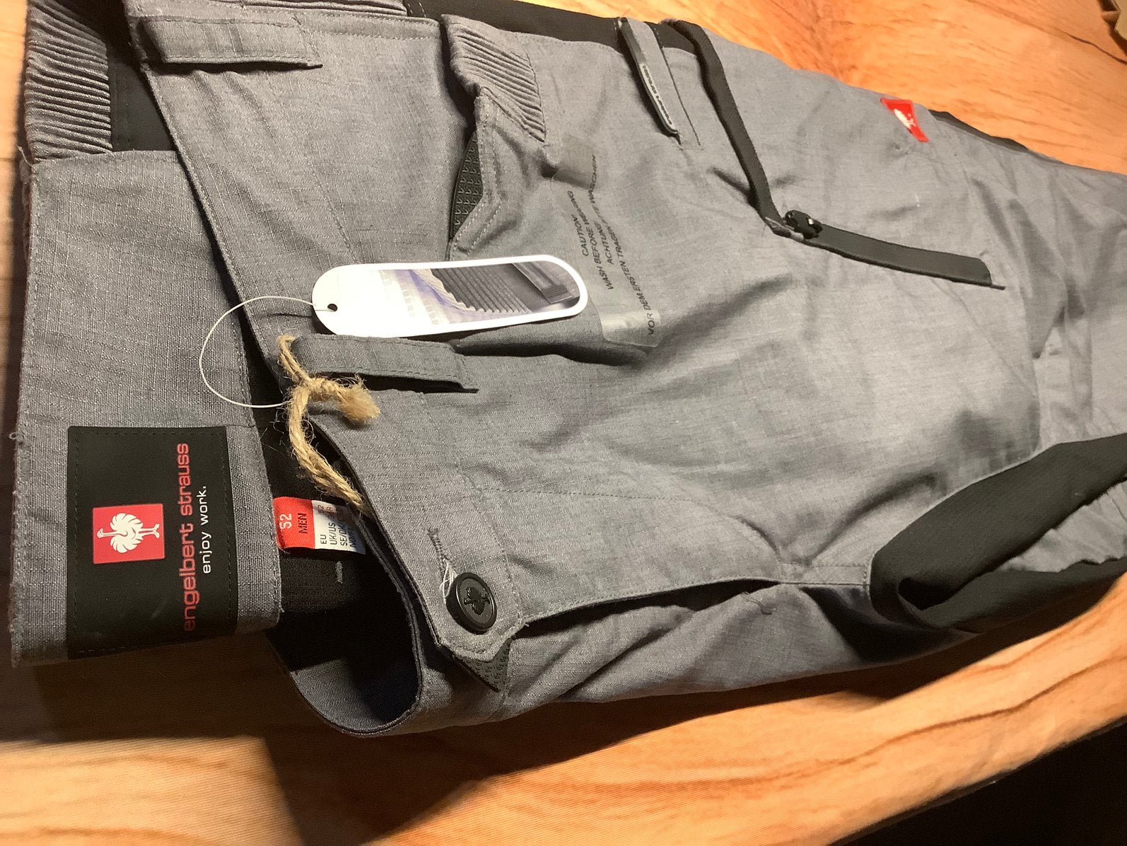 Werkbroek Engelbert 54 grijs/zwart, Ophalen, Zo goed als nieuw, Broek
